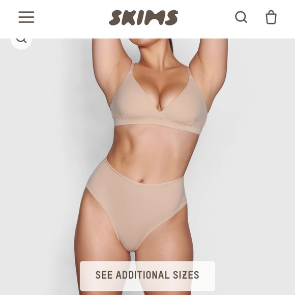 SKIMS “Fits Everybody Crossover Bralette” Size Small - Picture 2 of 4